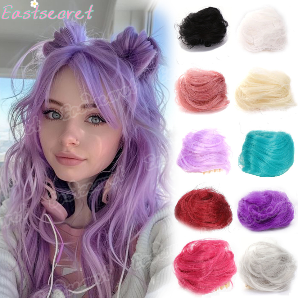 Claw Clip Messy Bun Hair Piece - EAST Damskie syntetyczne kręcone koki do