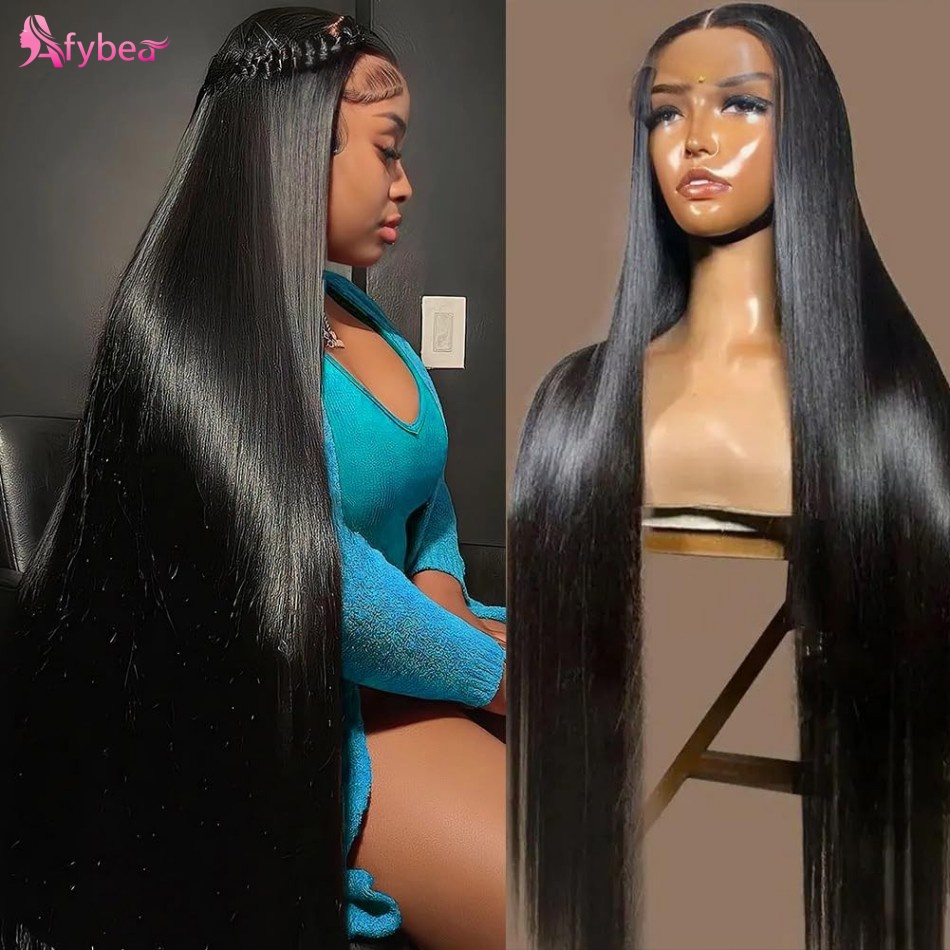 Hd Lace Frontal Wig Human Hair Pre Plucked - Peruki z prostych ludzkich włosów o