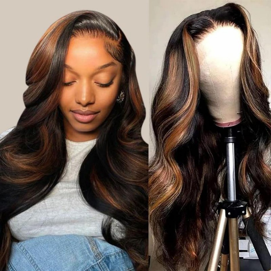 Hd Lace Frontal Wig Human Hair Pre Plucked - Peruki z ludzkich włosów P1B30 Body