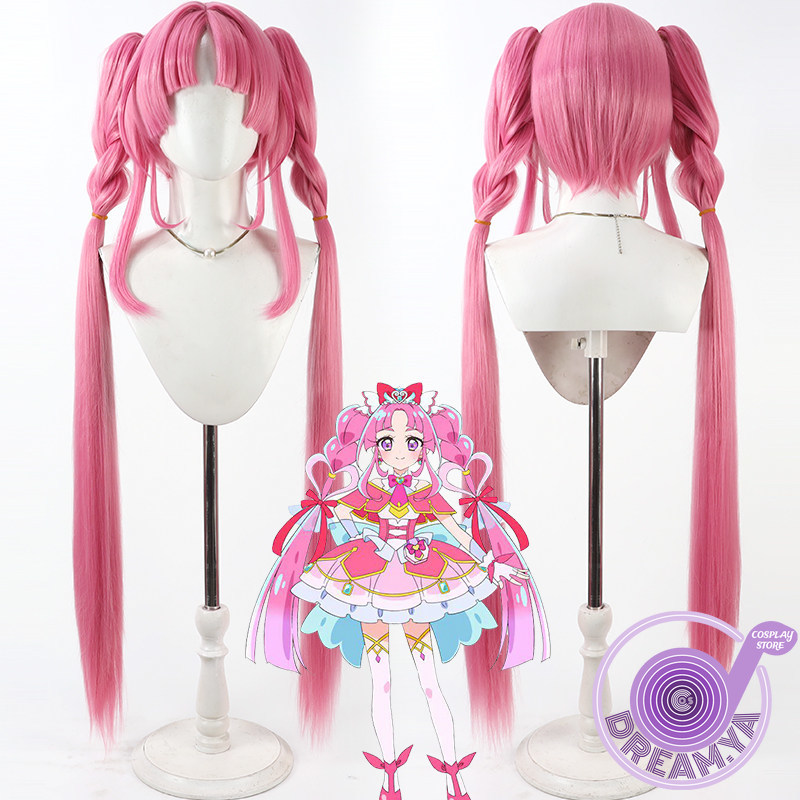 Synthetic Wigs - Peruka do Cosplayu Kobayashi Mikuru Różowa