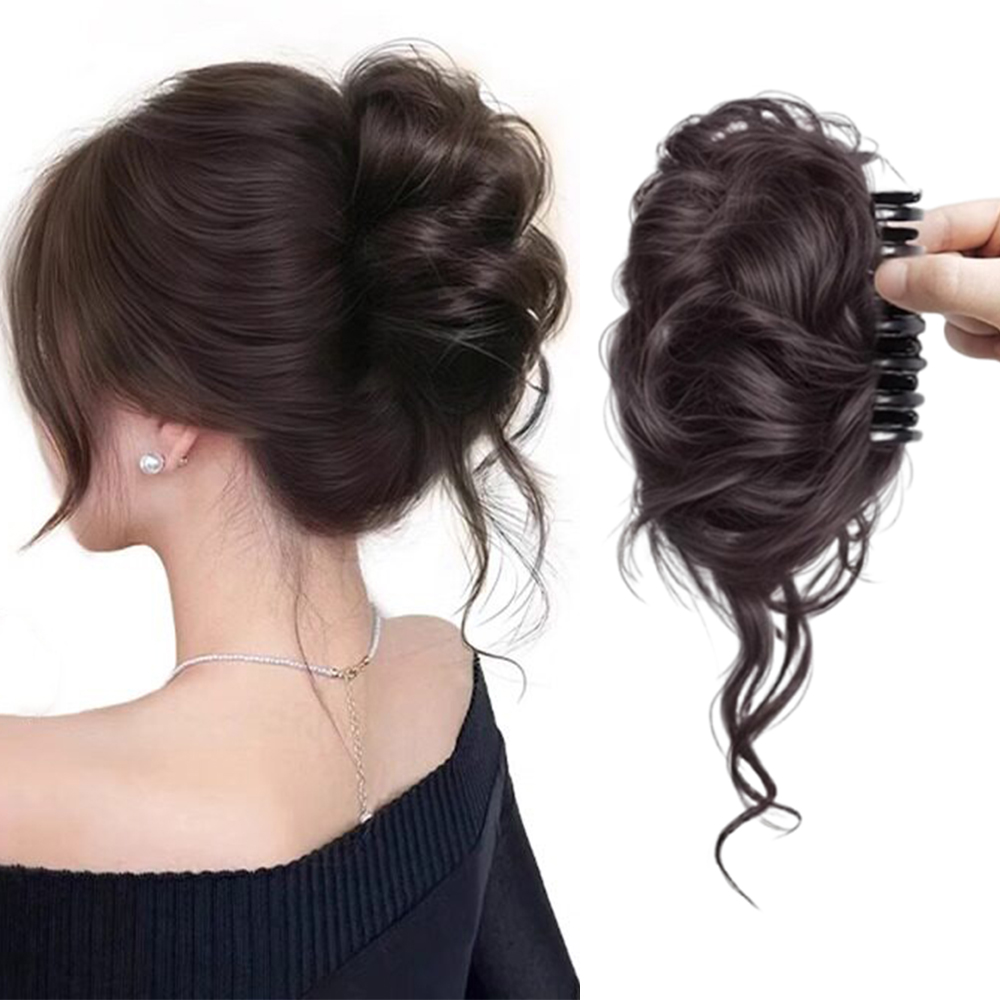 Claw Clip Messy Bun Hair Piece - 1 szt. Elegancki doczepiany kok z