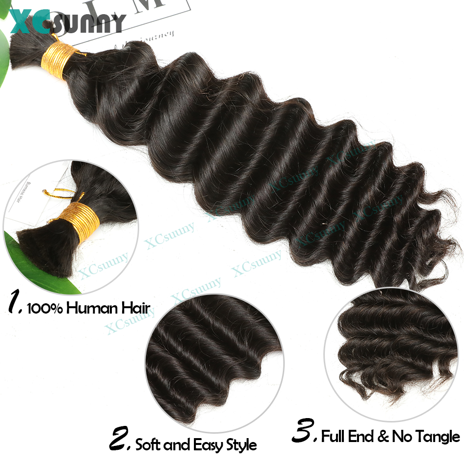 Luzem ludzkich włosów do zapla – Water Wave Bulk Human Hair For Braiding recenzja i cena