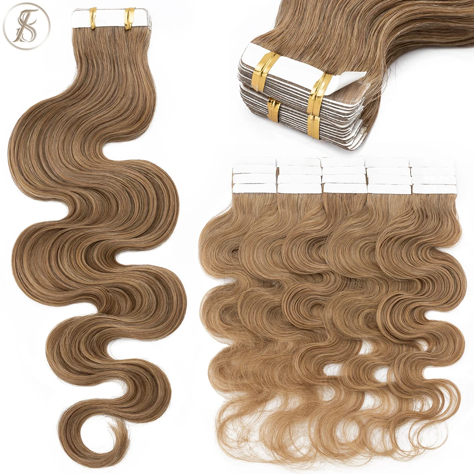 TESS 20 szt. Taśma falista w d – Invisible Tape In Extensions Real Hair recenzja i cena