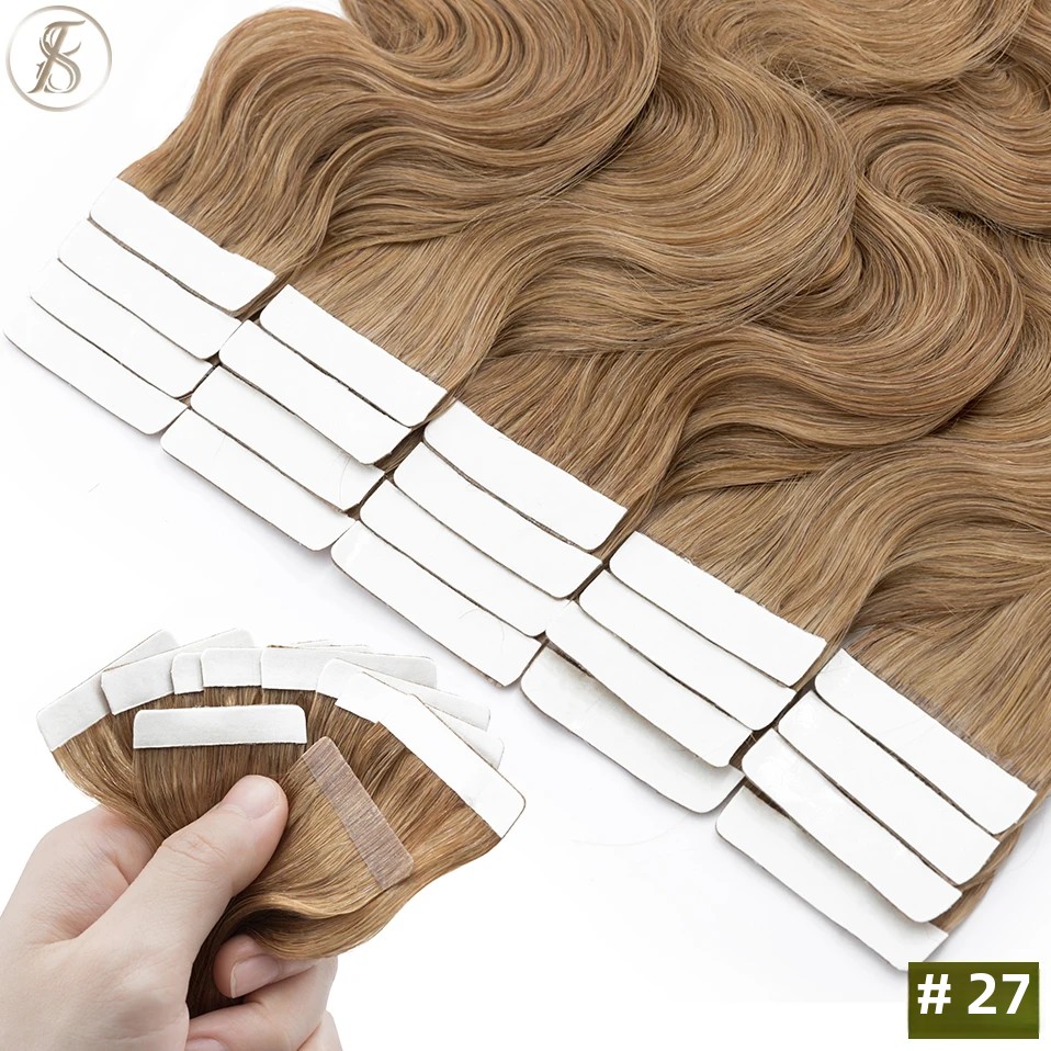 TESS 20 szt. Taśma falista w d – Invisible Tape In Extensions Real Hair recenzja i cena