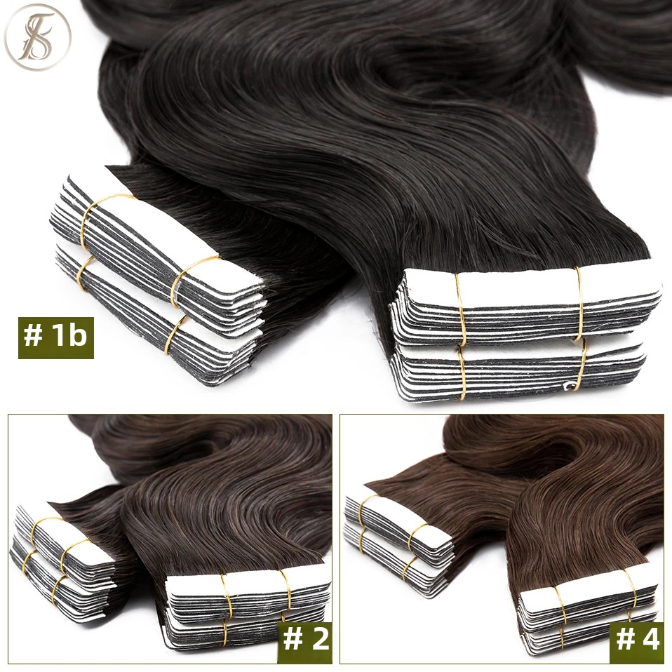 TESS 20 szt. Taśma falista w d – Invisible Tape In Extensions Real Hair recenzja i cena