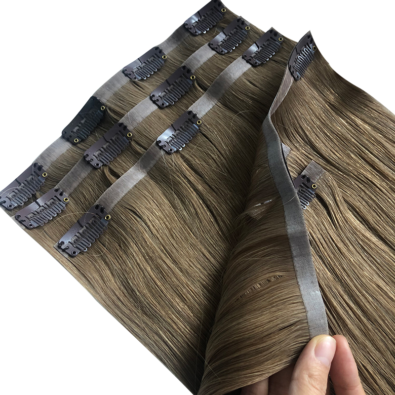 Prosto niewidoczny klips z PU  – Seamless Clip In Hair Extensions Human Hair recenzja i cena