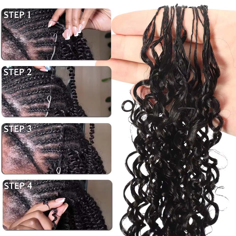 12A Burmese Curly Feather Croc – Invisible Tape In Extensions Real Hair recenzja i cena