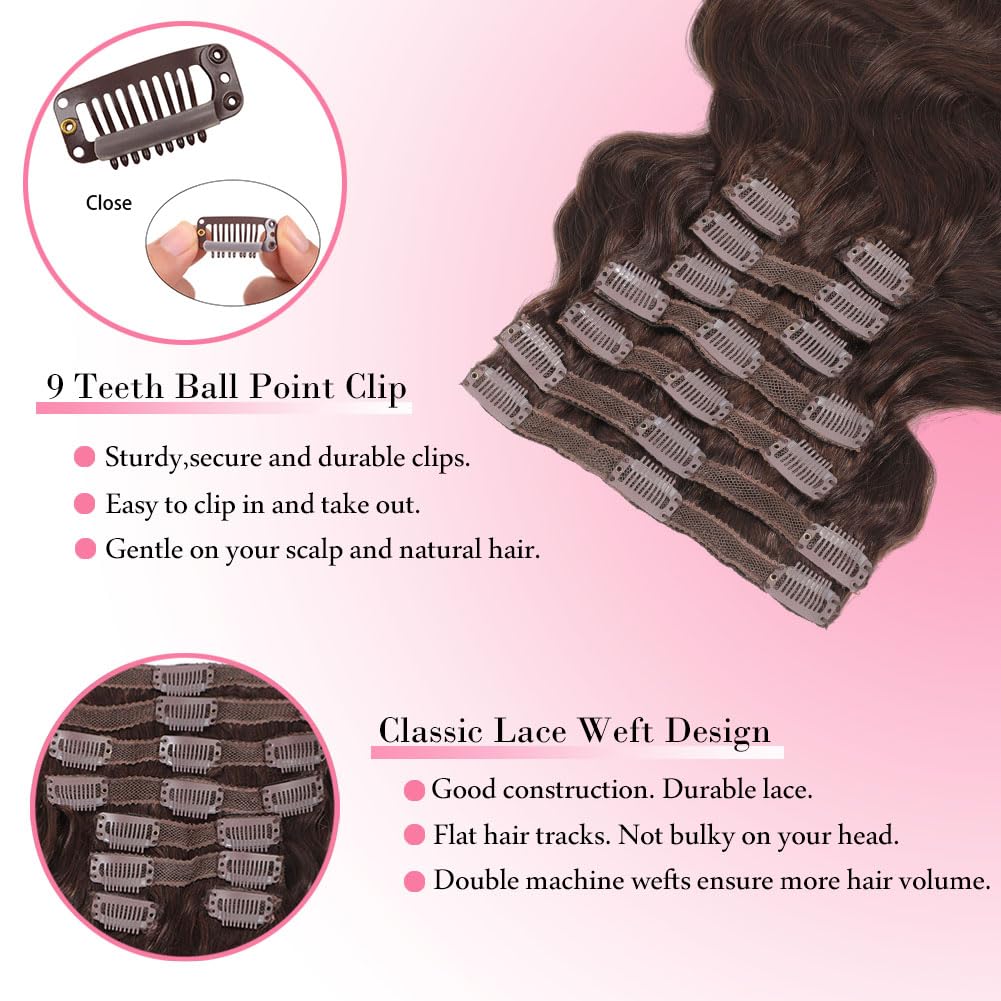 # 4 Klipsy do przedłużania wło – Seamless Clip In Hair Extensions Human Hair recenzja i cena