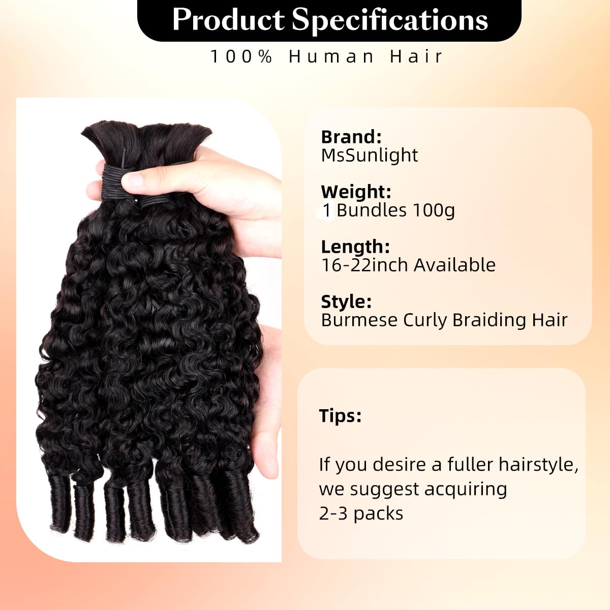 Włosy do zaplatania 15A, ludzk – Water Wave Bulk Human Hair For Braiding recenzja i cena
