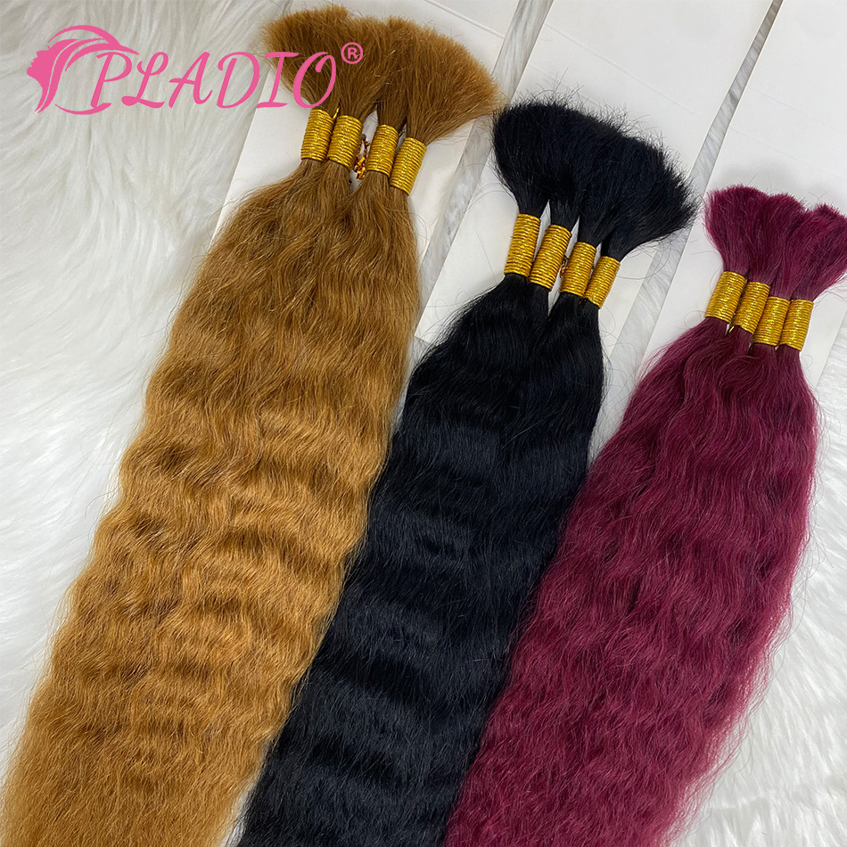 100G Włosy do zaplatania, mokr – Water Wave Bulk Human Hair For Braiding recenzja i cena