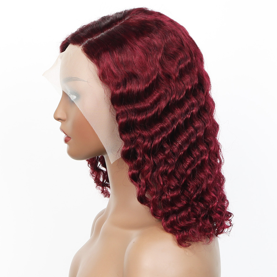 Peruka Bob 99j Burgundy Deep B – Glueless Wear And Go Human Hair Wig recenzja i cena