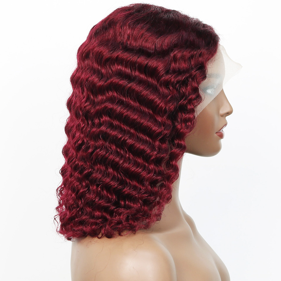 Peruka Bob 99j Burgundy Deep B – Glueless Wear And Go Human Hair Wig recenzja i cena