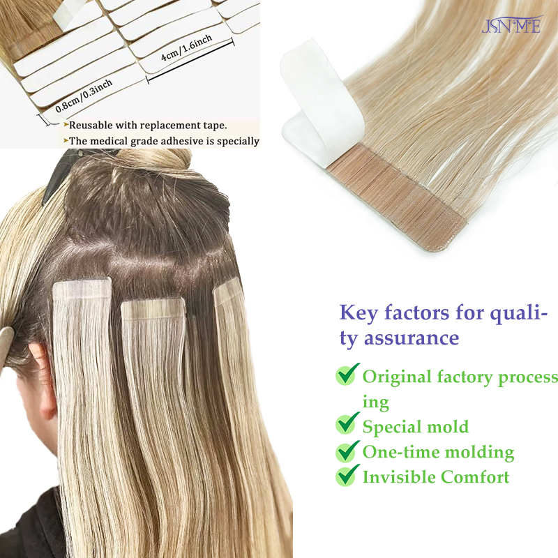 Doczepiane włosy na taśmie JSN – Invisible Tape In Extensions Real Hair recenzja i cena