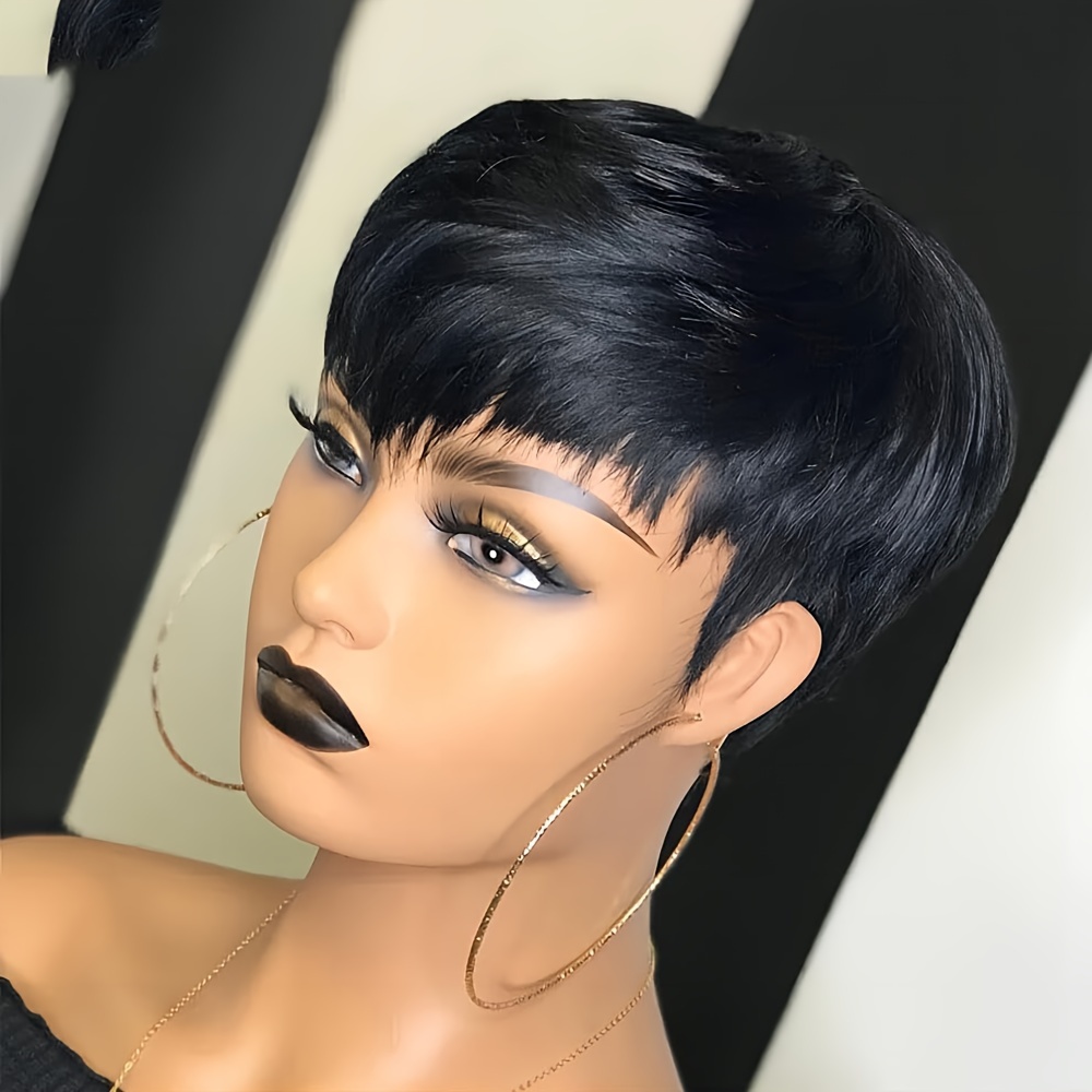 Krótkie peruki Pixie Ludzkie w – Short Pixie Cut Wig Human Hair Cheap recenzja i cena