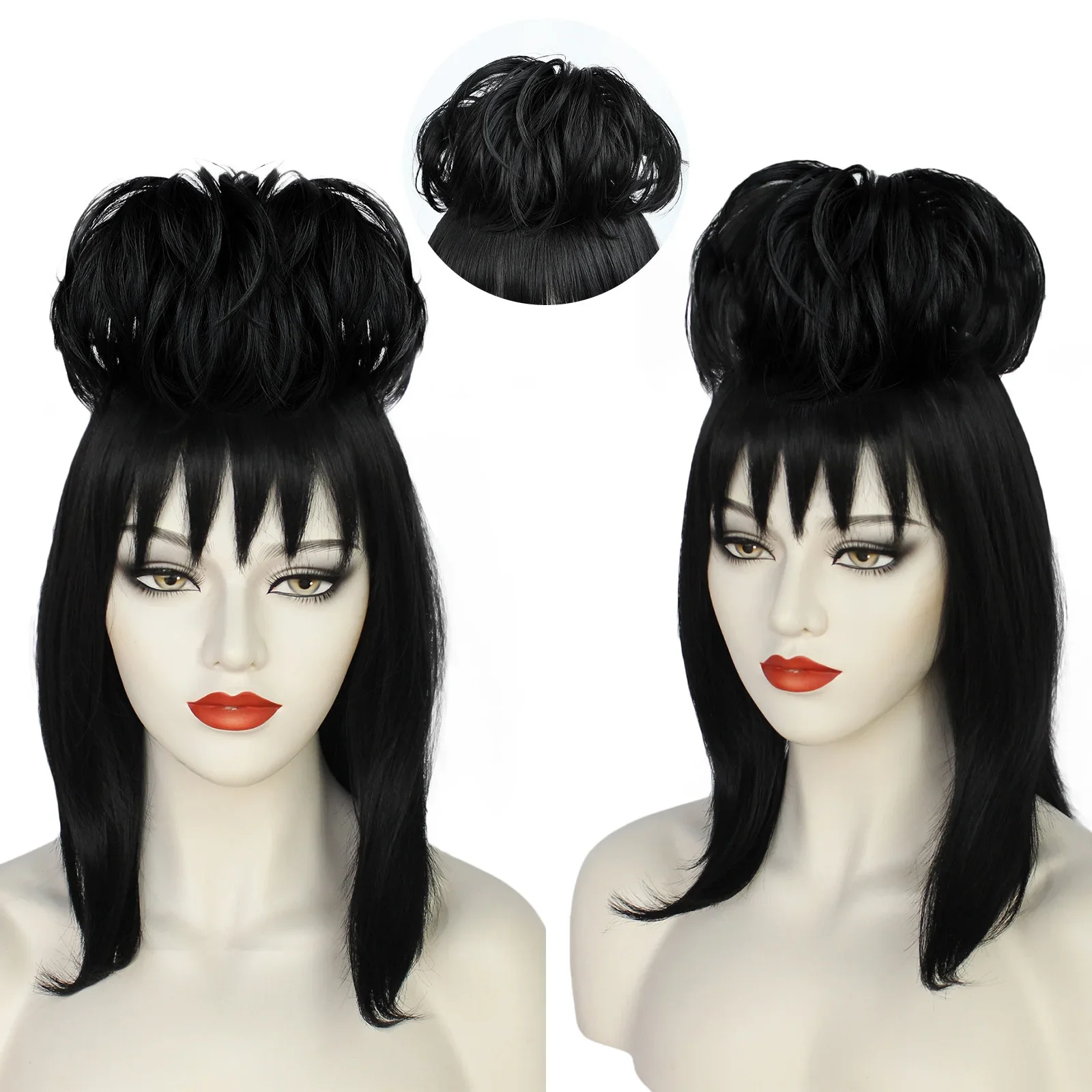 Lydia Deetz peruka do cosplay  – Synthetic Braided Wigs For Black Women recenzja i cena