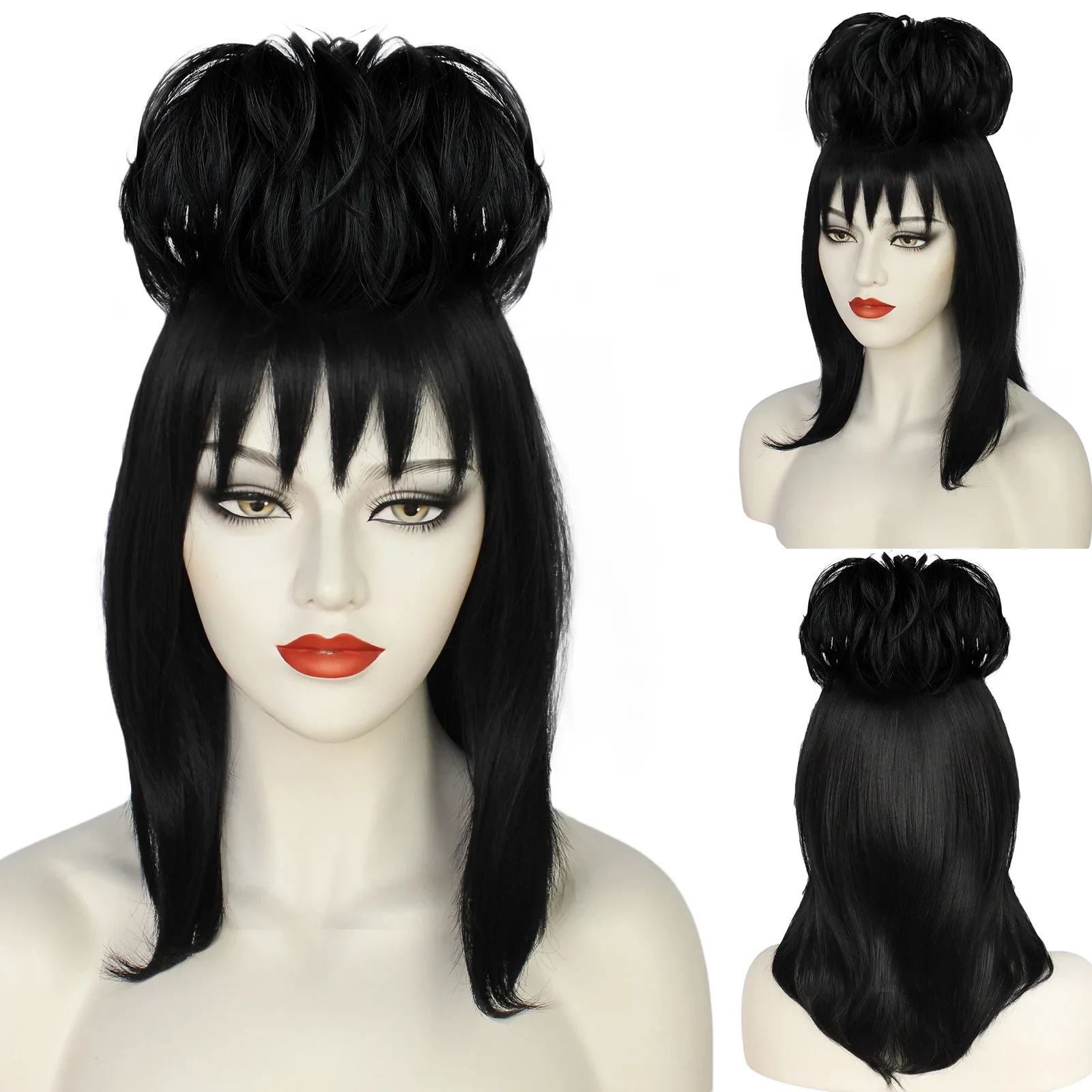 Lydia Deetz peruka do cosplay  – Synthetic Braided Wigs For Black Women recenzja i cena
