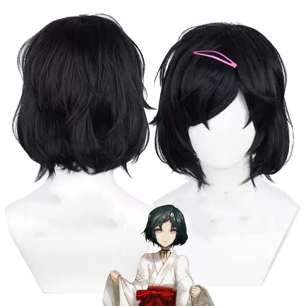 Peruka damska anime Steins Gat – Synthetic Braided Wigs For Black Women recenzja i cena