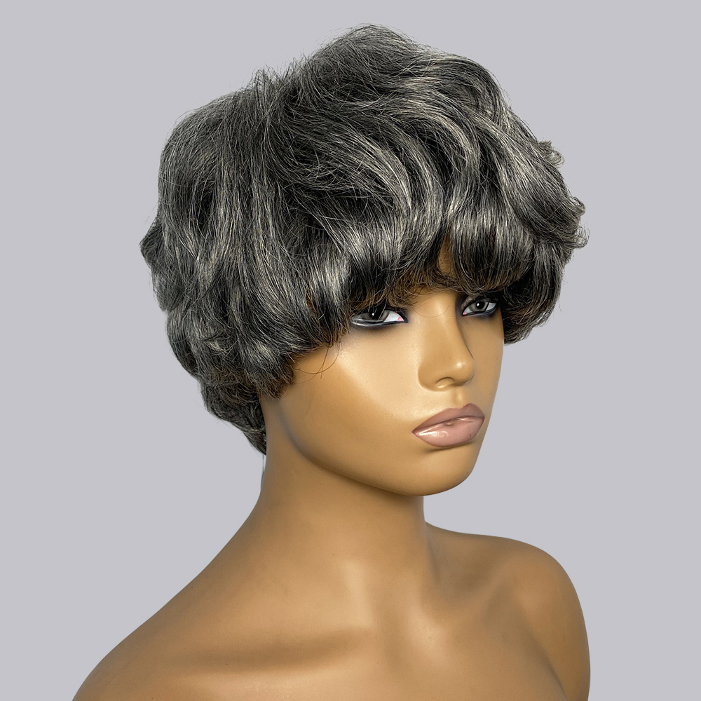 Peruki z ludzkich włosów w sty – Short Pixie Cut Wig Human Hair Cheap recenzja i cena