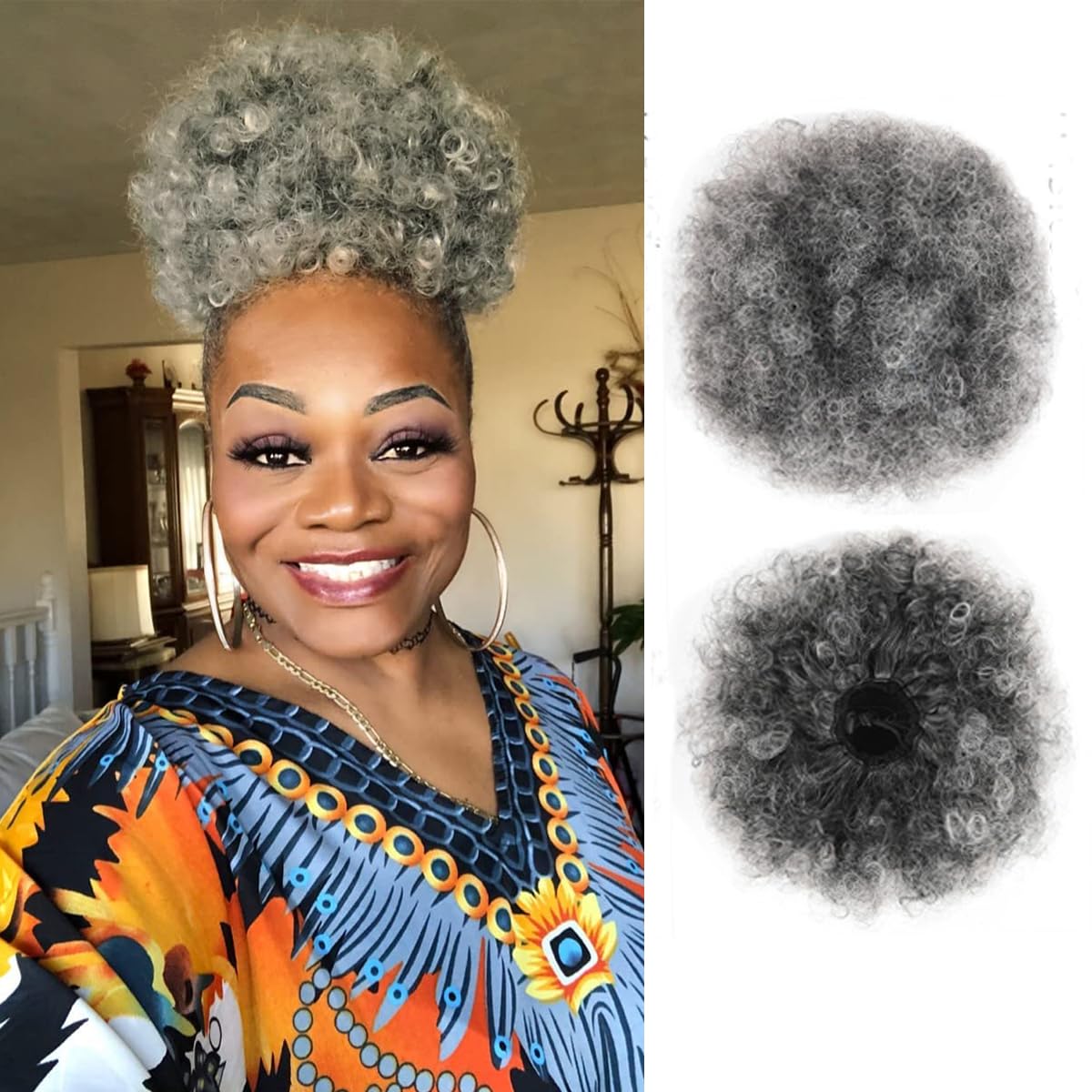 Afro Puff z Sznurkiem, Krótkie – Drawstring Afro Curly Puff Ponytail recenzja i cena