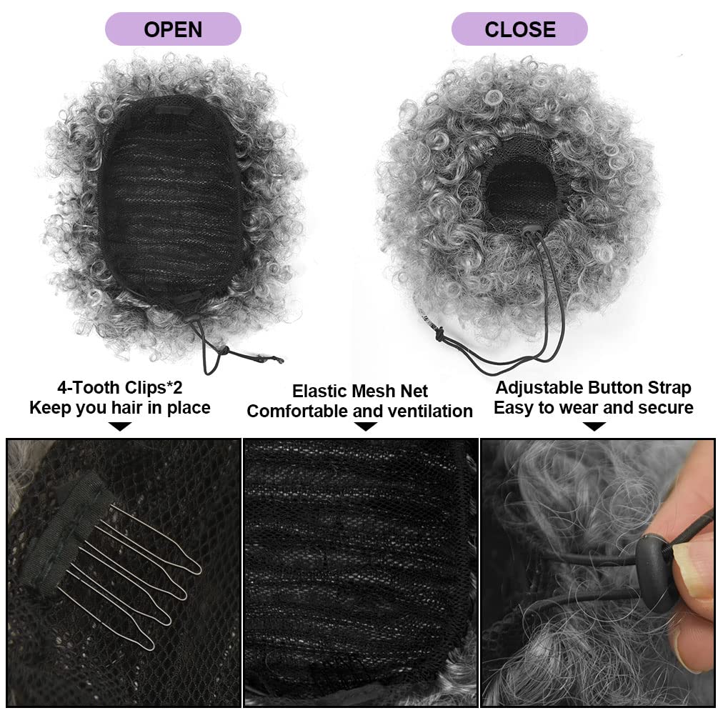 Afro Puff z Sznurkiem, Krótkie – Drawstring Afro Curly Puff Ponytail recenzja i cena