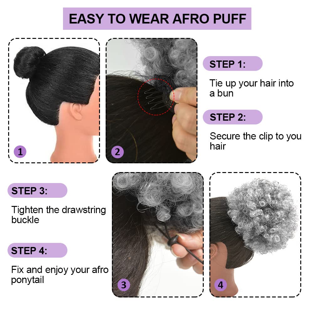 Afro Puff z Sznurkiem, Krótkie – Drawstring Afro Curly Puff Ponytail recenzja i cena