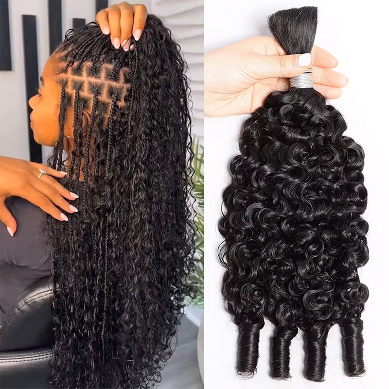 12A 12-30 cali 1-5 szt. Włosy  – Water Wave Bulk Human Hair For Braiding recenzja i cena